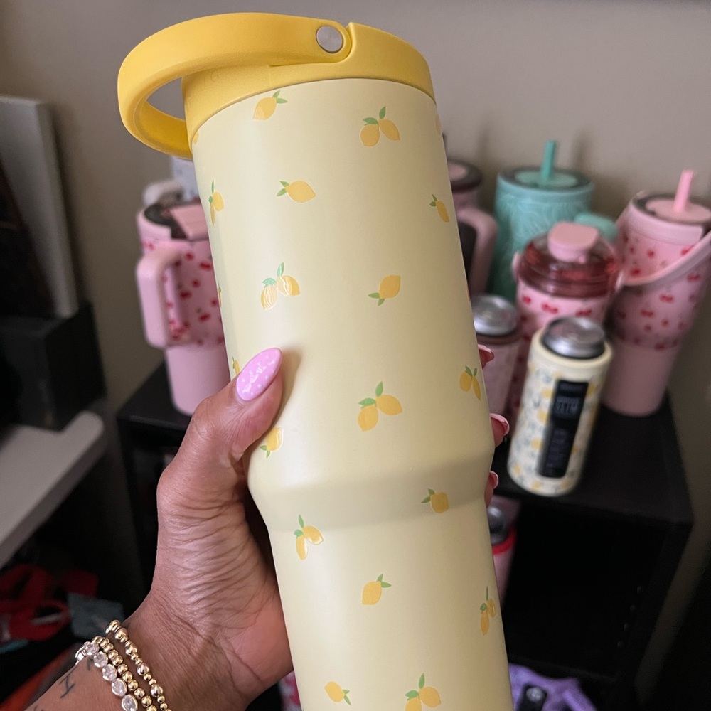HydroJug Sport Lemon Print Tumbler 32 oz